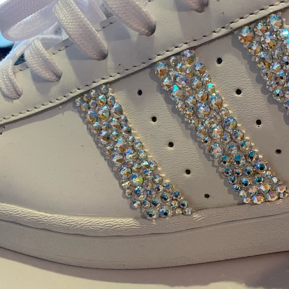 Adidas Superstars Custom w/Swarovski Crystals - Picture 6 of 16